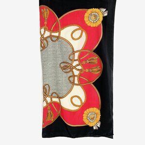 Vintage Mixed Print Large Square Scarf by Town & Country / 34 inches